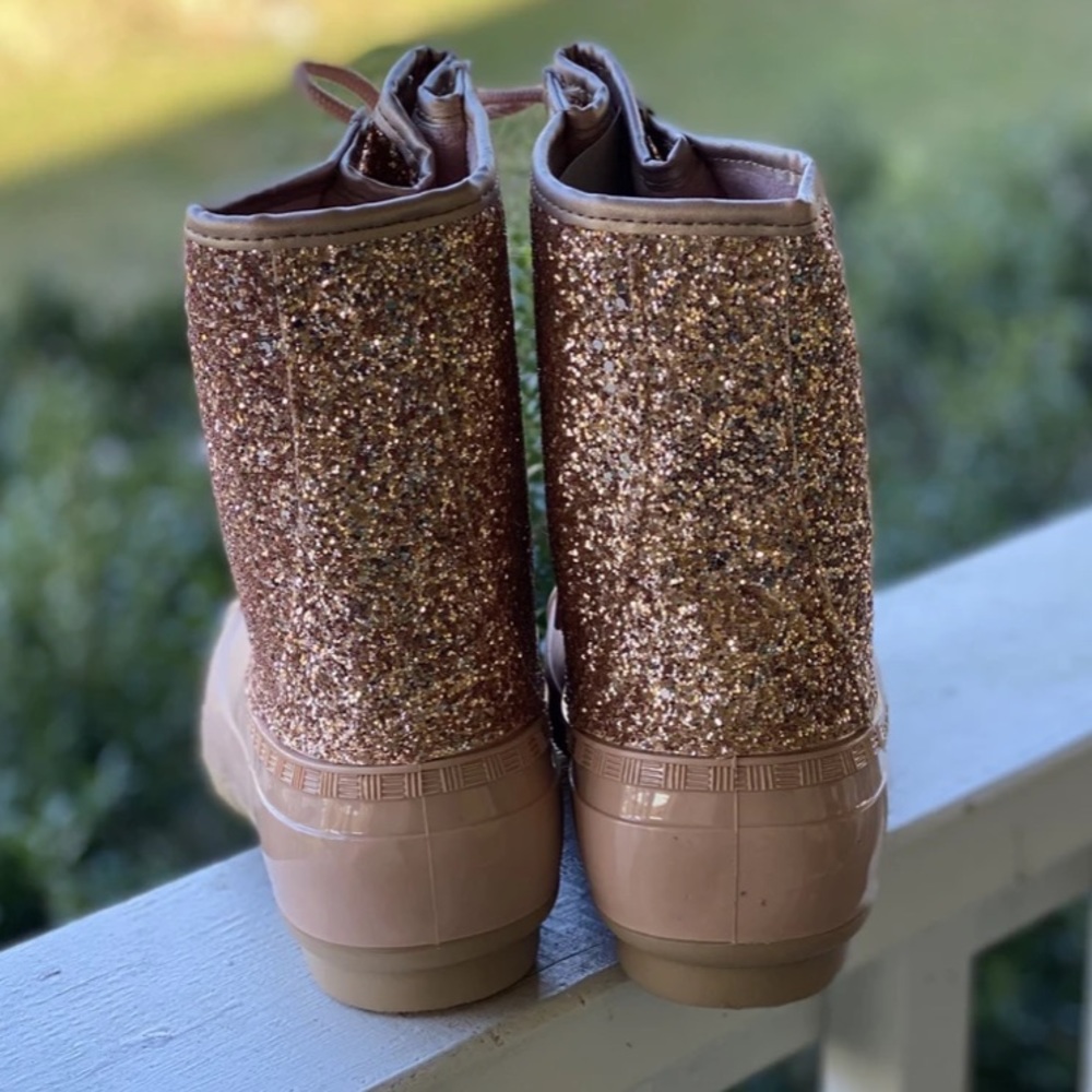 NWT Glitter Rain Boots - Picture 7 of 7